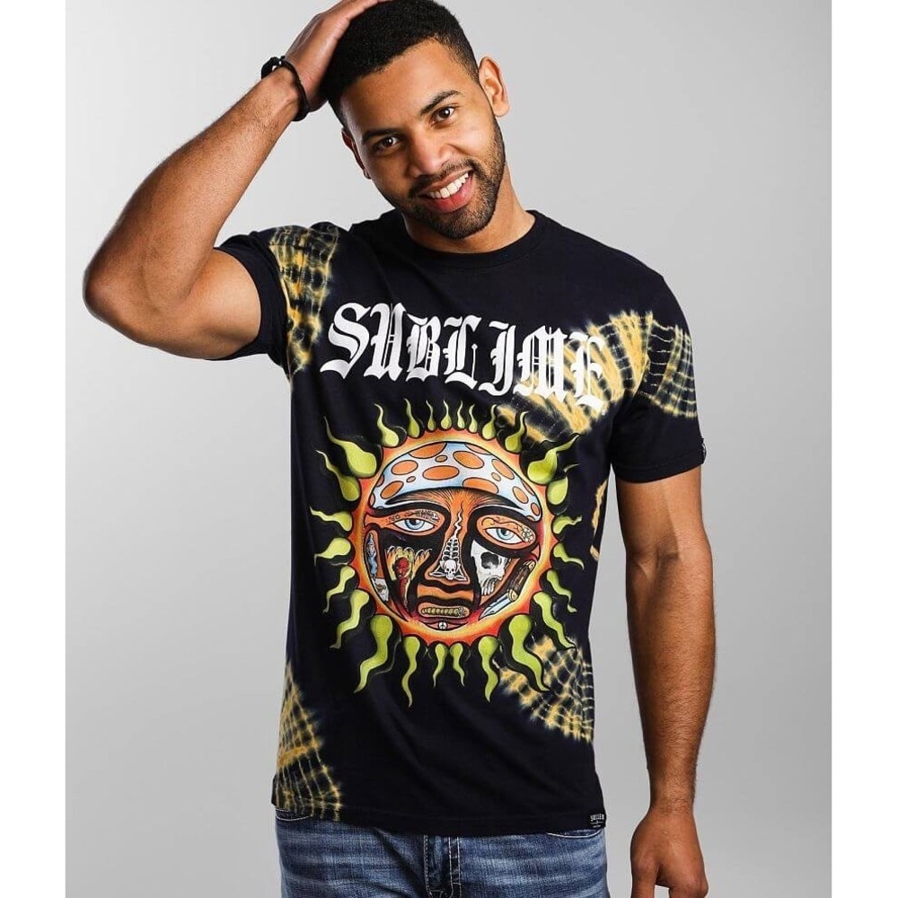 Sullen Art Co Sublime Size XL Opie Navy Tie Dye Tattoo Short Sleeve T-Shirt